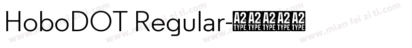 HoboDOT Regular字体转换